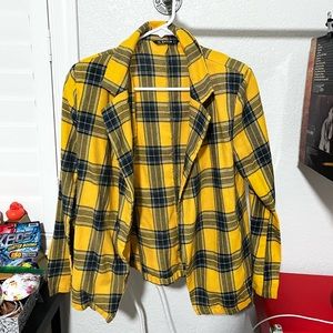 Yellow Plaid Tartan Blazer